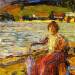 Kochel - Lady Seated by a Lakeside